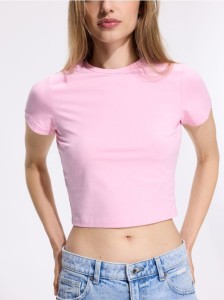 Bawełniany t-shirt - różowy