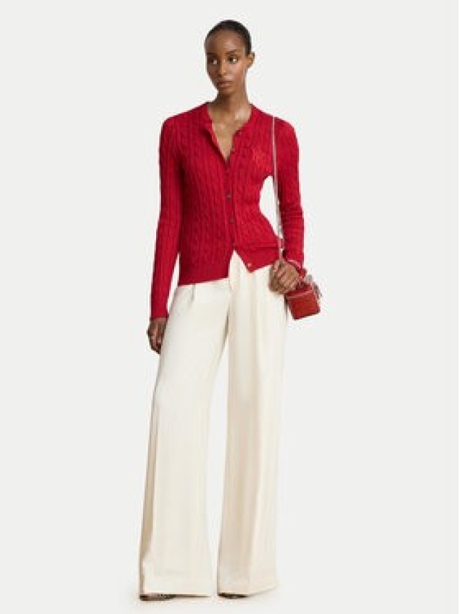 LAUREN RALPH LAUREN Kardigan 200P14040503 Czerwony Regular Fit