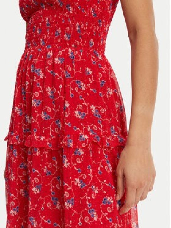 Tommy Jeans Sukienka letnia DW0DW20339 Czerwony Regular Fit