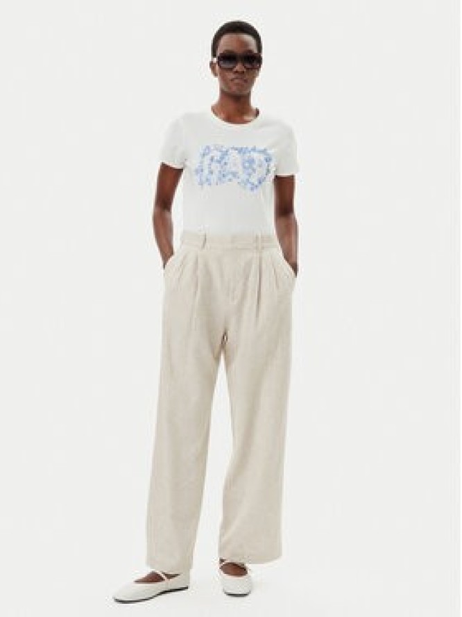 Gap T-Shirt 729555-03 Biały Regular Fit