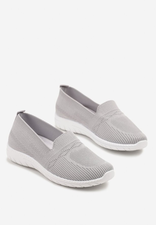 Szare Wsuwane Tenisówki Mokasyny Venni