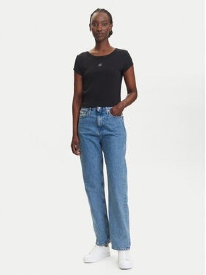 Calvin Klein Jeans T-Shirt LV047C200G Czarny Slim Fit