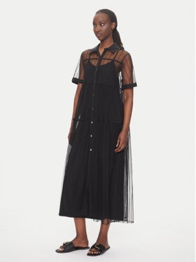 LOLA CASADEMUNT Sukienka codzienna LS2516018 Czarny Regular Fit