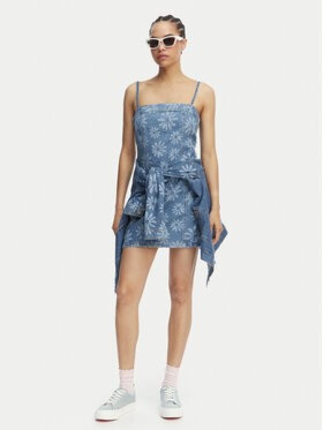 Roxy Sukienka jeansowa Dreamy Daze ERJDD03011 Niebieski Regular Fit