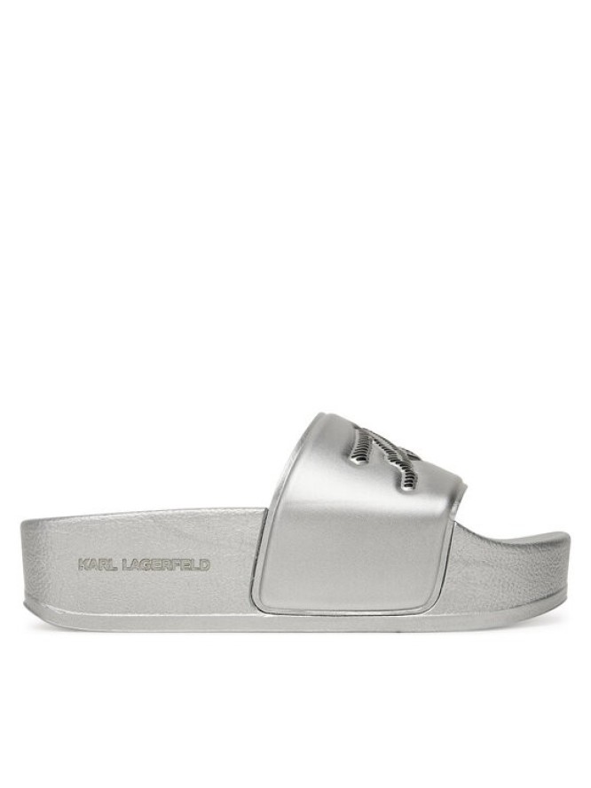 KARL LAGERFELD Klapki Kondo Maxi KL80872 Srebrny