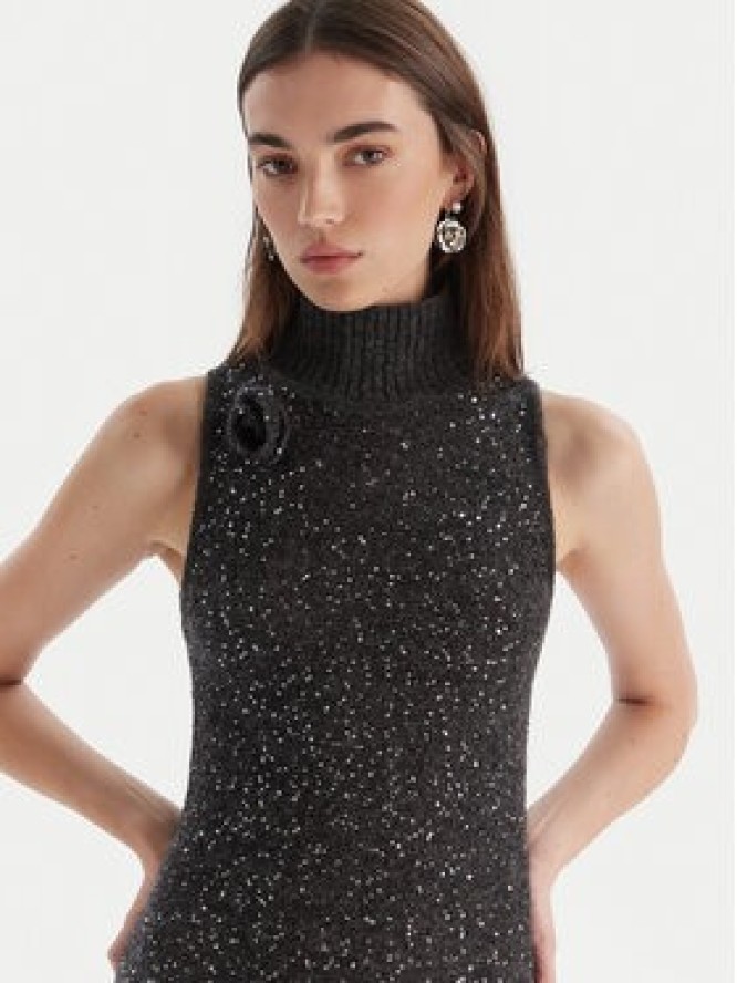 Marella Sukienka dzianinowa Ilsa 2523326072 Szary Slim Fit