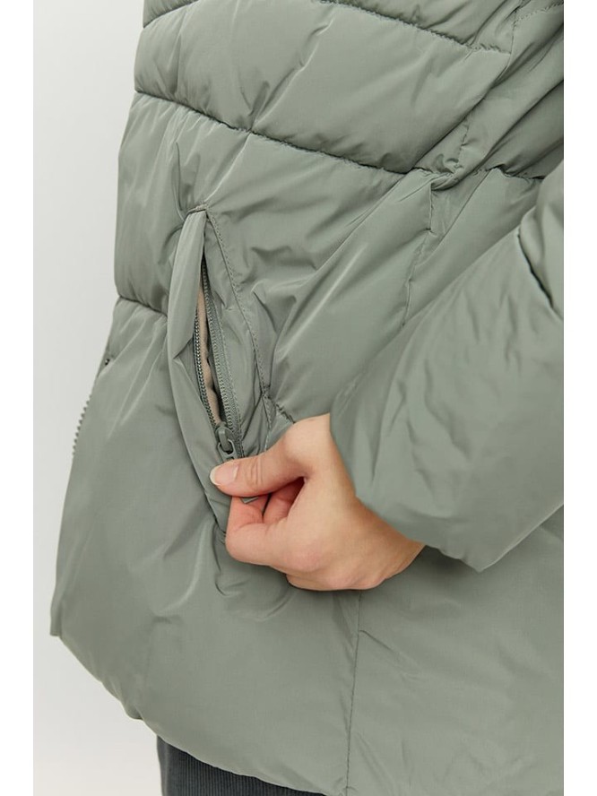 MAZINE Kurtka pikowana "Wanda" w kolorze zielonym rozmiar: M