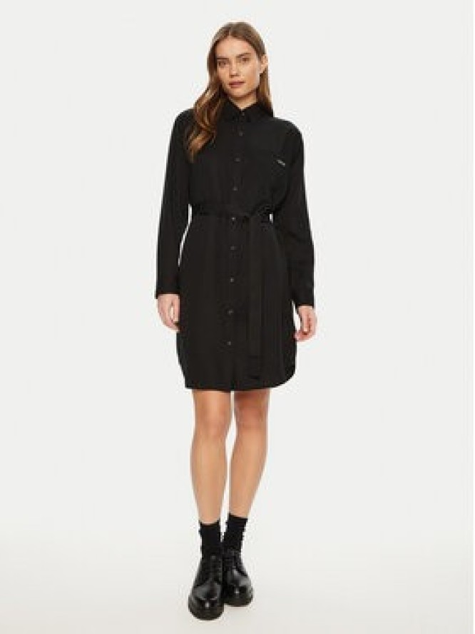 Calvin Klein Jeans Sukienka koszulowa J20J224819 Czarny Regular Fit