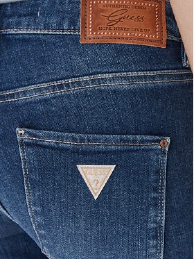 Guess Jeansy W6RA15 D6883 Granatowy Straight Leg