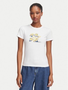 Guess Jeans T-Shirt W6YI62 K6415 Biały Regular Fit