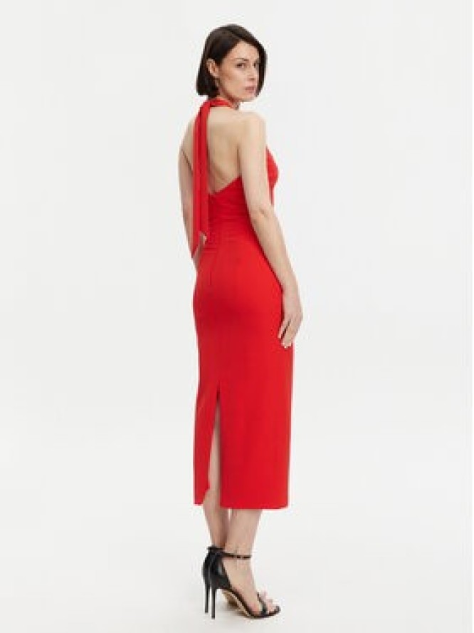 ACCESS FASHION Sukienka koktajlowa 53-3403-218 Czerwony Regular Fit