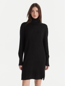 BOSS Sukienka dzianinowa C_Feringatessa 50550493 Czarny Relaxed Fit