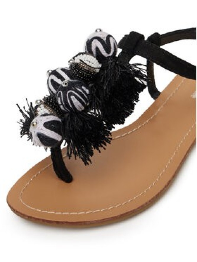 DeeZee Sandały F103-100 Czarny