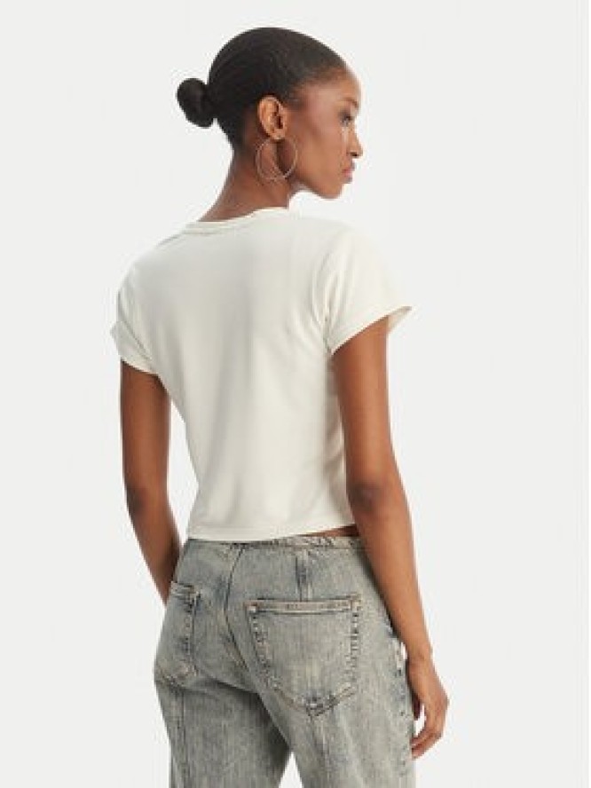 Juicy Couture T-Shirt Capped JCWCT126318 Écru Slim Fit