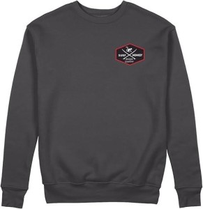 Bluza z naszywką – okrągły dekolt / dla dorosłych (czarna)