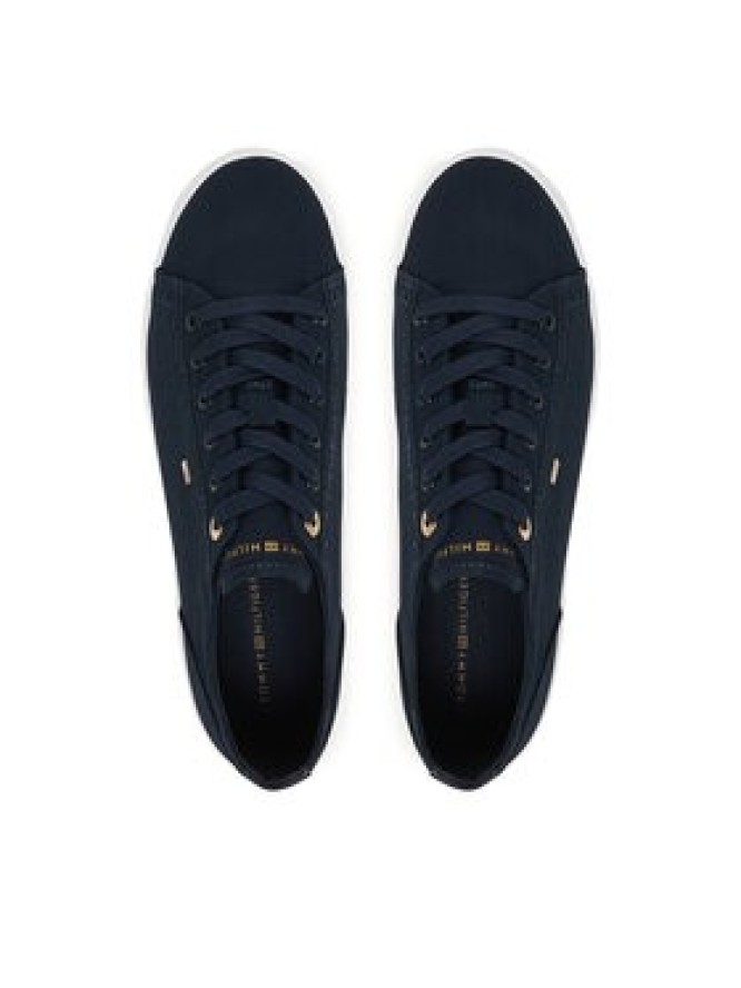 Tommy Hilfiger Sneakersy Th Foxing Sneaker Canvas FW0FW09170 Granatowy