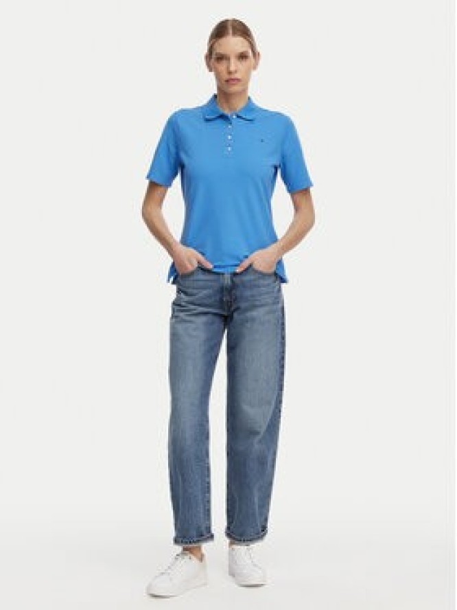 Tommy Hilfiger Polo 1985 WW0WW43224 Niebieski Regular Fit