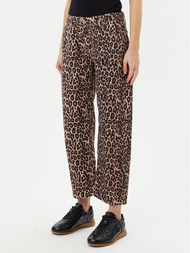 Please Jeansy P3HSDBNC97 Brązowy Straight Fit