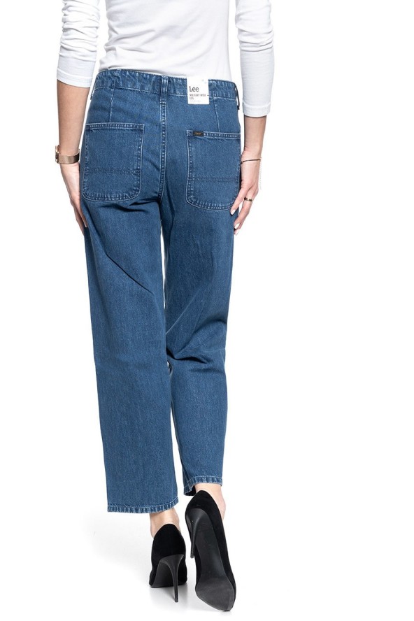 SPODNIE DAMSKIE LEE MILITARY WIDE LEG MID JELT L31UKEGT 112107303