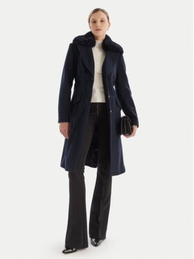 Guess Płaszcz przejściowy W5BL25 W2672 Granatowy Regular Fit