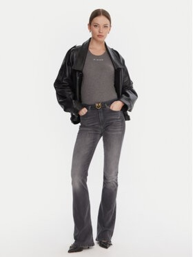 PINKO Jeansy Flora 100166 A2S2 Szary Flare Fit