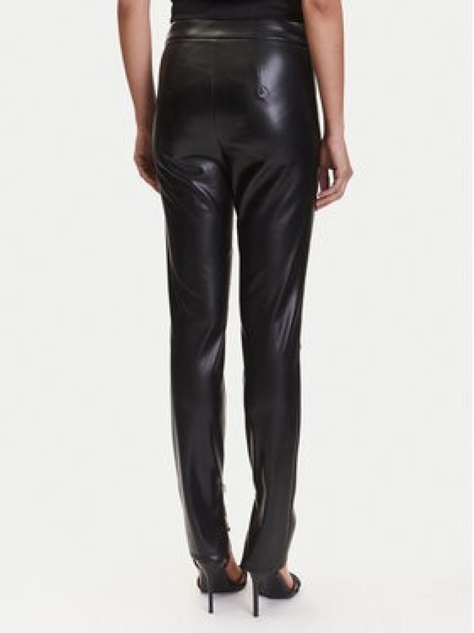 Guess Spodnie z imitacji skóry W4BB18 WGIK0 Brązowy Slim Fit