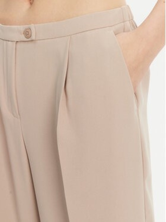 ONLY Spodnie materiałowe Leila 15338347 Beżowy Wide Leg