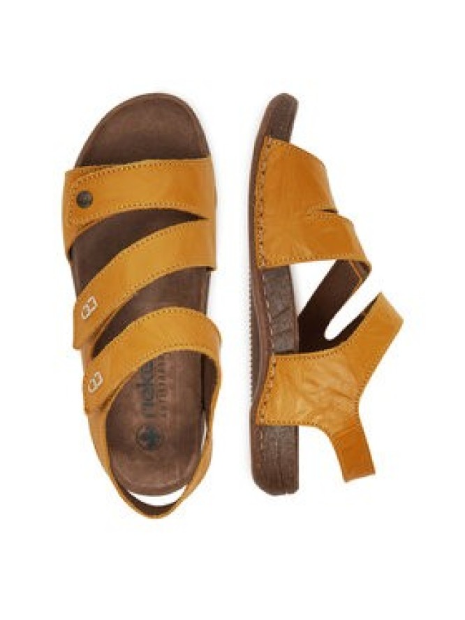 Rieker Sandały 61402-69 Żółty