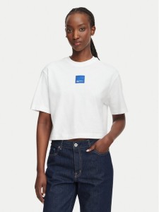 Karl Lagerfeld Jeans T-Shirt B3W17022 Biały Boxy Fit