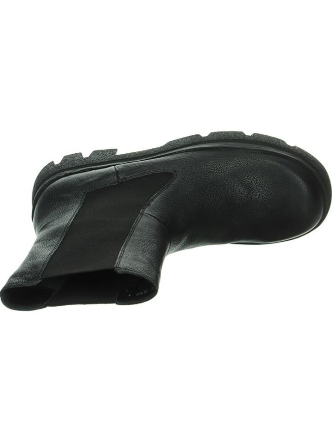 Think! Skórzane sztyblety w kolorze czarnym rozmiar: 42,5