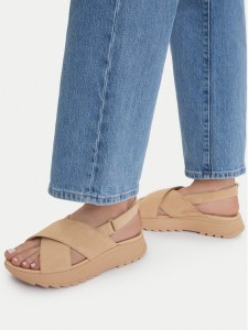 Clarks Sandały DashLite Wish 26185883 Beżowy