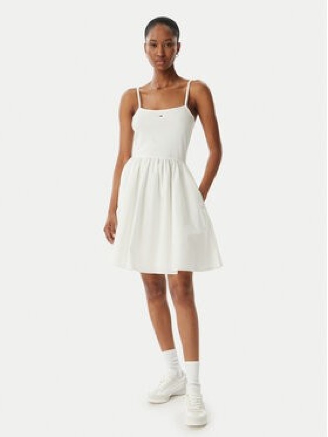 Tommy Jeans Sukienka letnia DW0DW22352 Biały Slim Fit