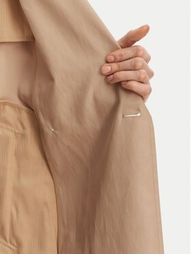 Calvin Klein Trencz LV044C501G Beżowy Regular Fit