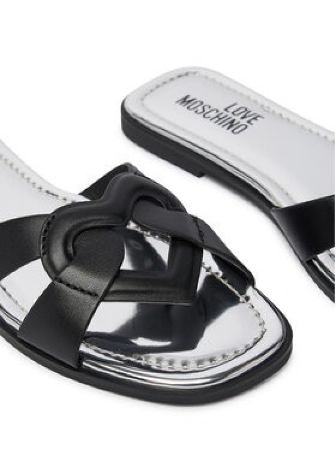 LOVE MOSCHINO Klapki JA28092G0OIAX000 Czarny