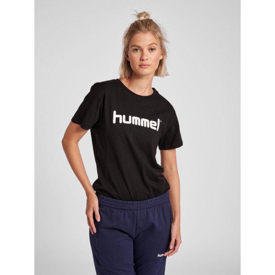 Koszulka sportowa z krótkim rękawem damska Hummel Cotton Logo