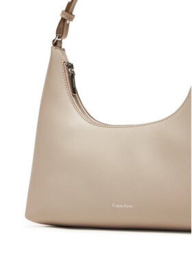 Calvin Klein Torebka Foil Logo Conv Shou?Lder Bag LV04F3272G Beżowy