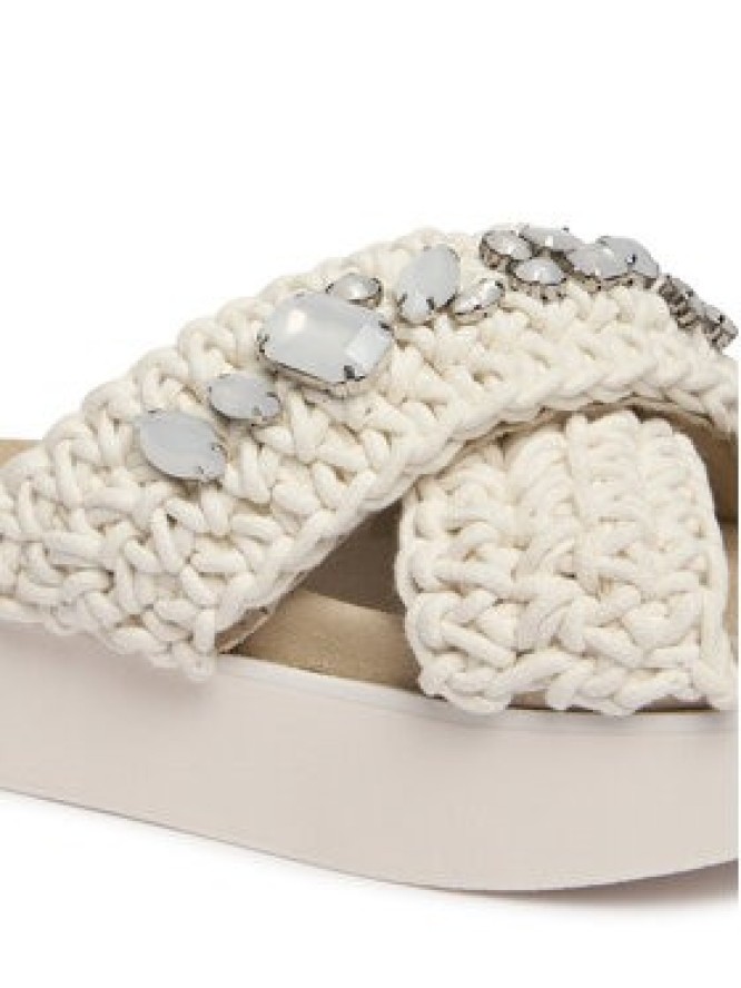 Inuikii Klapki Woven Stones Platform 1004.005.0043 Biały