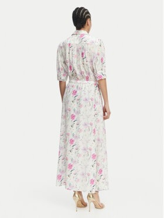 Luisa Spagnoli Sukienka koszulowa Pietanza 543224 Kremowy Regular Fit