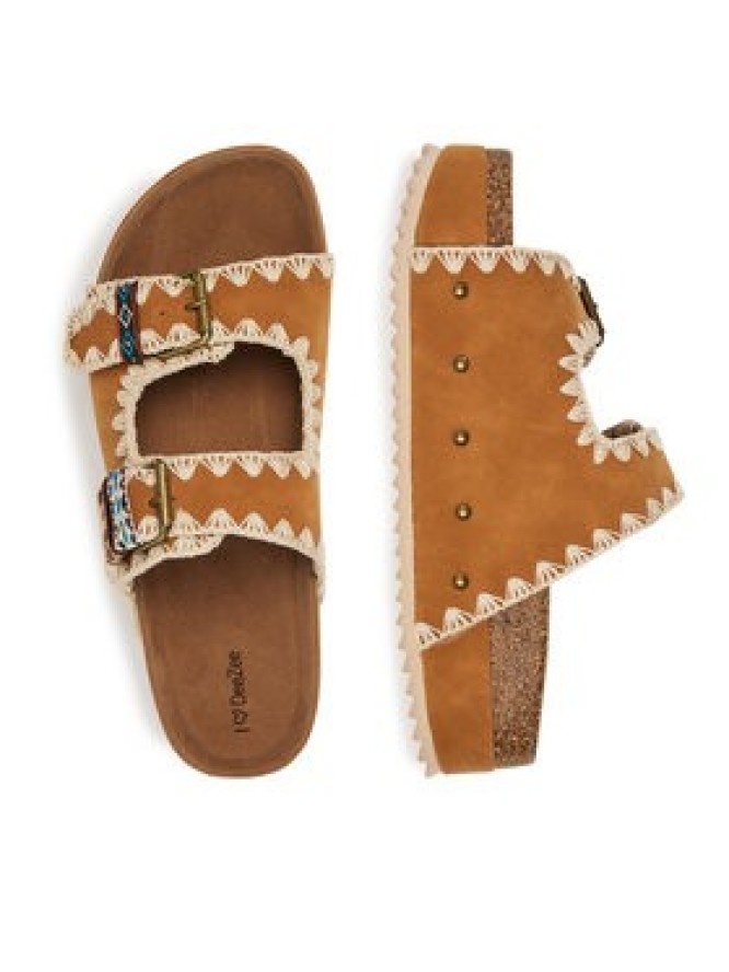 DeeZee Klapki LB-P1684 Brązowy