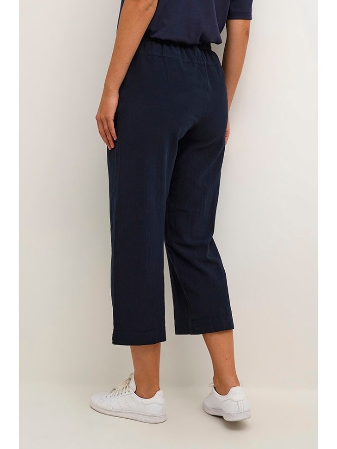 Kaffe Spodnie w kolorze granatowym rozmiar: 42