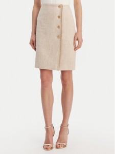 Luisa Spagnoli Spódnica ołówkowa Tanzania 543169 Beżowy Regular Fit