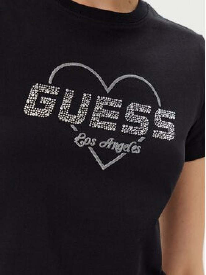 Guess T-Shirt V5GI10 K9RM1 Czarny Regular Fit