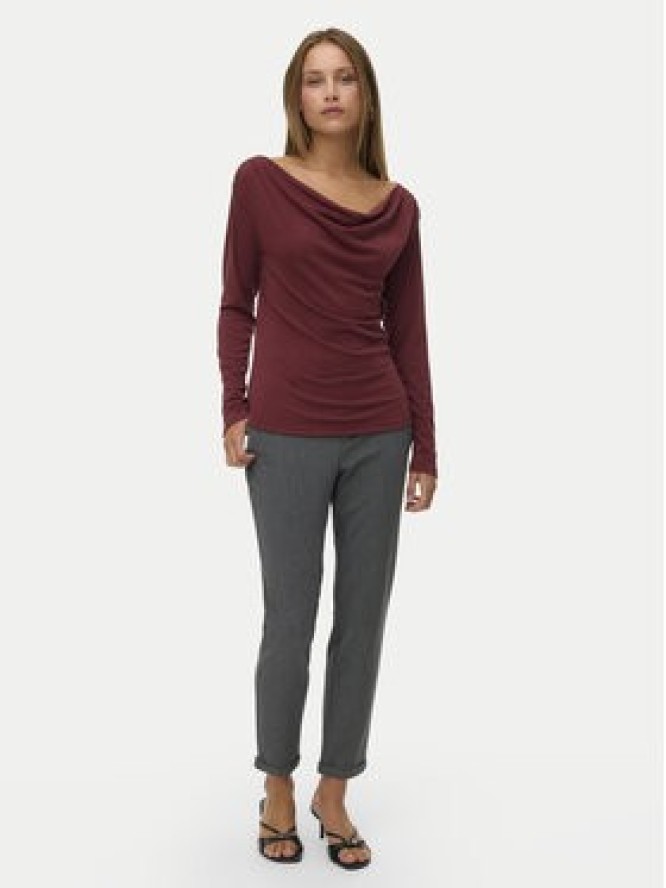 Vero Moda Bluzka Ice 10340793 Bordowy Regular Fit