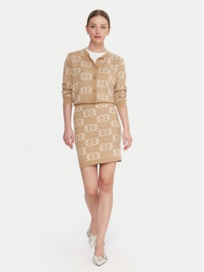 PINKO Kardigan Found Someone 106043 A2YD Beżowy Regular Fit