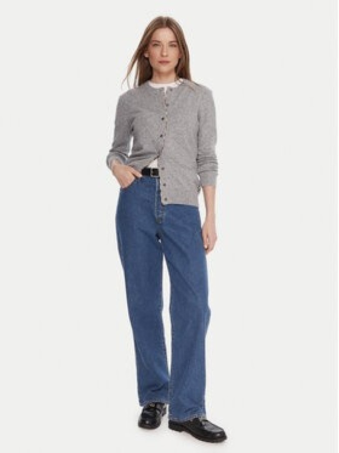 Barbour Kardigan LKN1076GY71 Szary Regular Fit