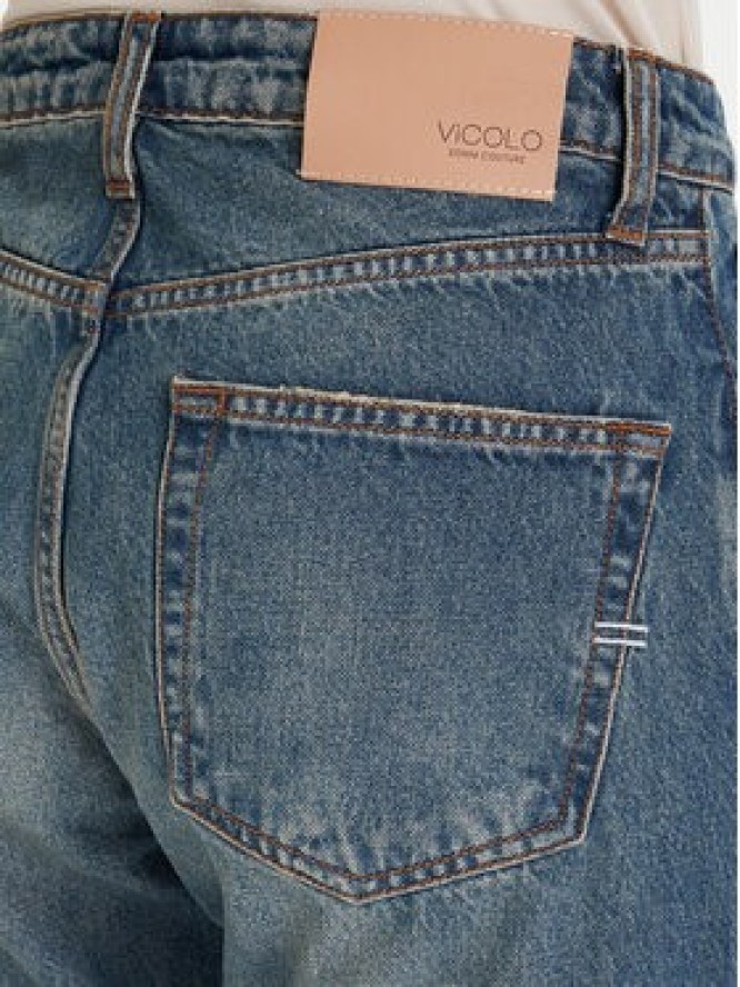 ViCOLO Jeansy DF5048 Niebieski Regular Fit