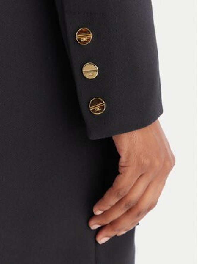 Elisabetta Franchi Marynarka GI-159-57E2-V750 Czarny Regular Fit