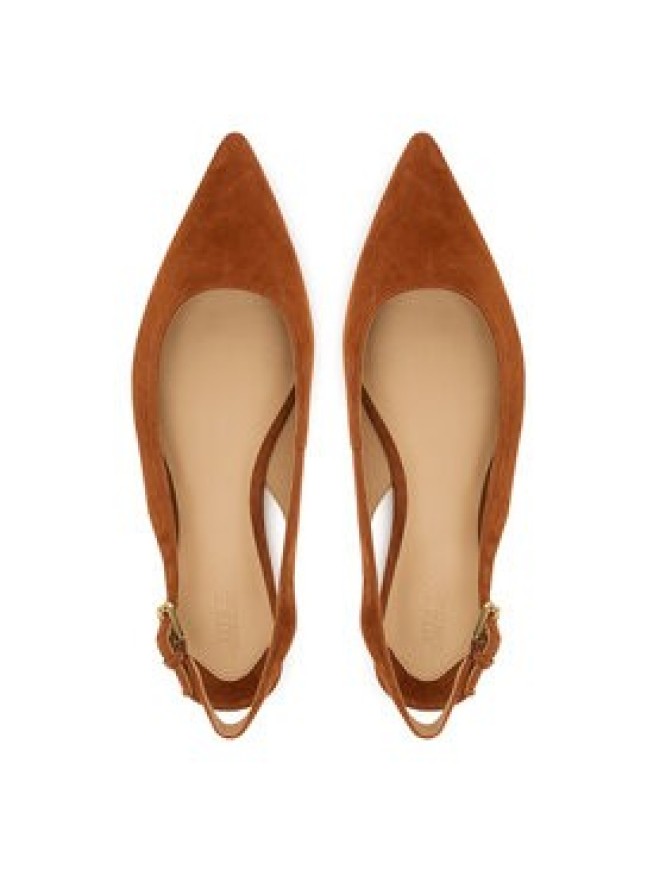 LAUREN RALPH LAUREN Baleriny 802967746002 Brązowy