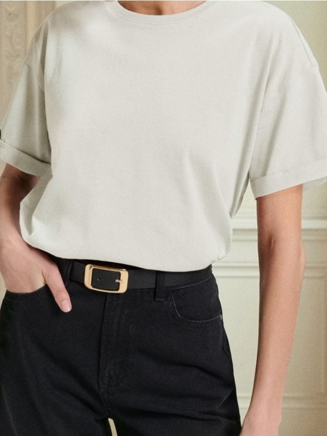 Koszulka z krótkim rękawem - kremowy