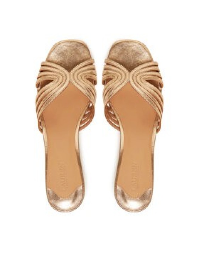 LAUREN RALPH LAUREN Klapki Fay 802966855001 Złoty